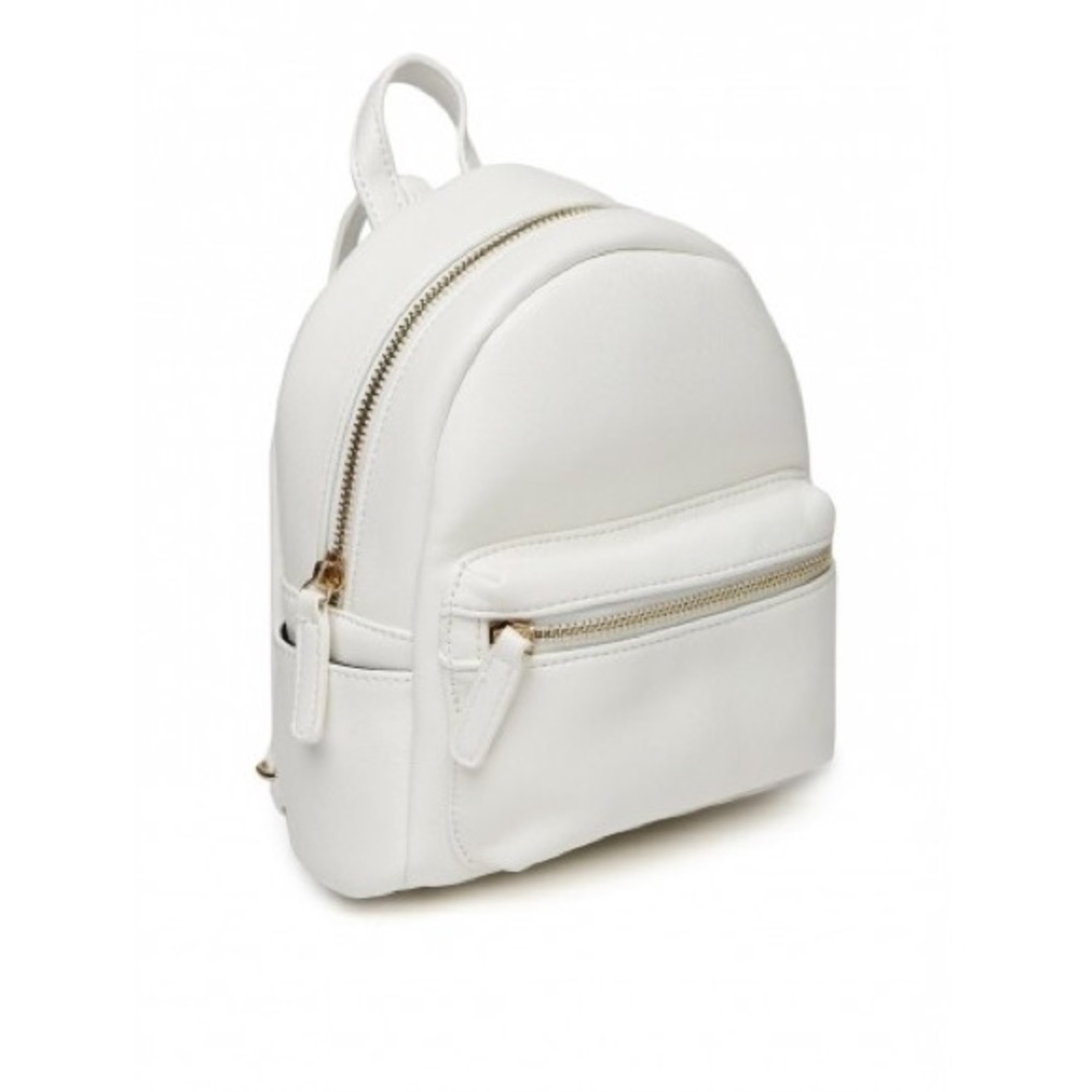 Mini white backpack