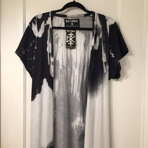 Disturbia short sleeve kimono duster NWT