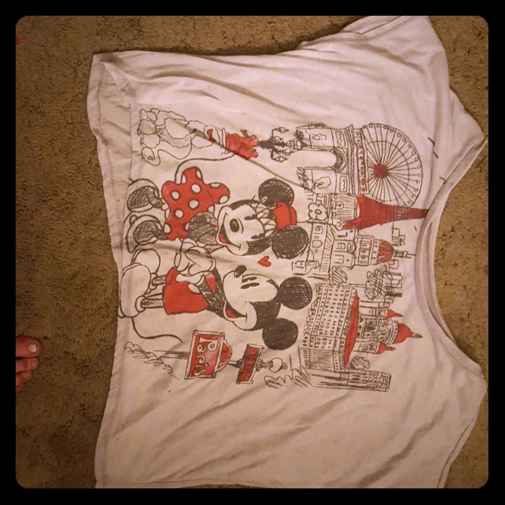 L Disney Long Crop Top