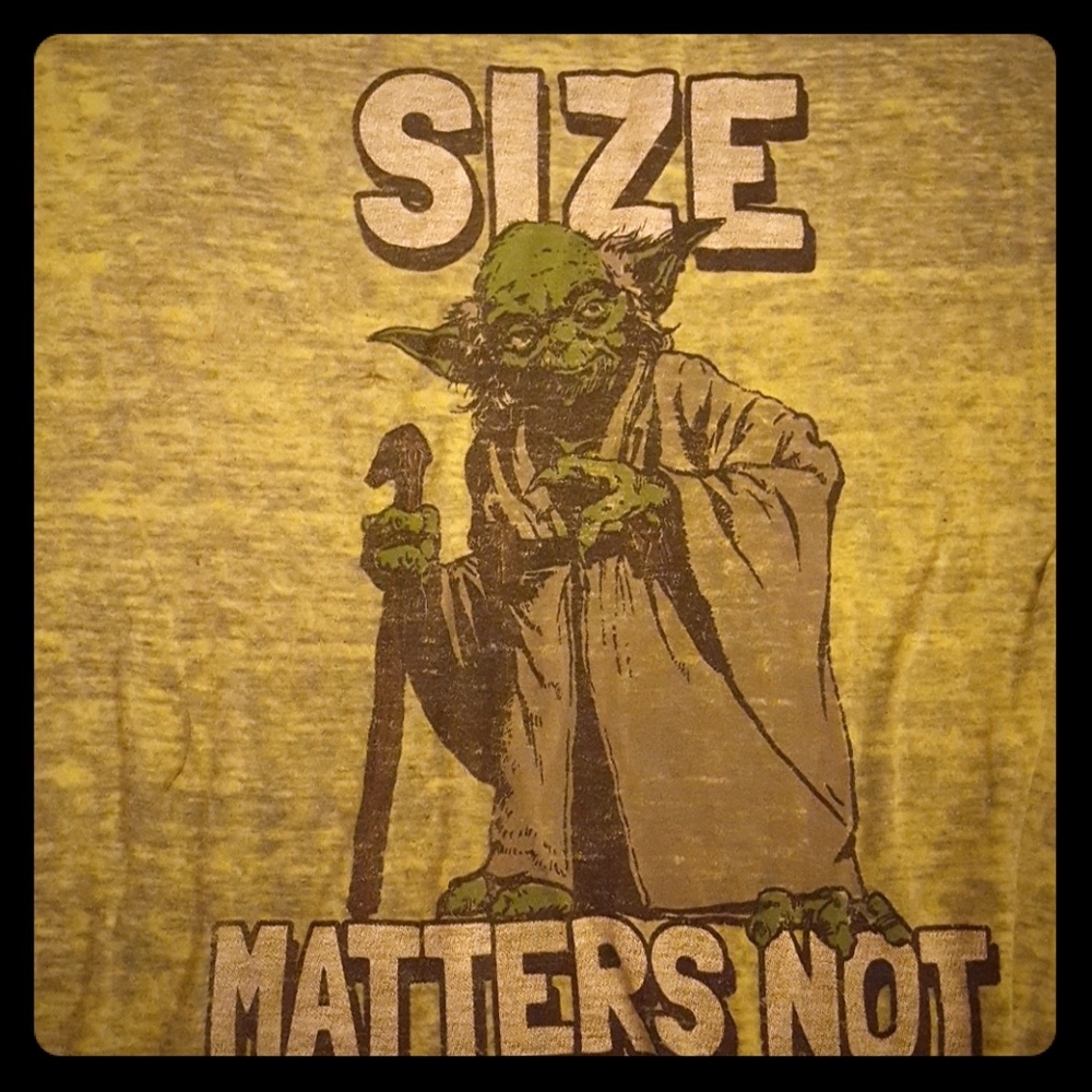 L Green Yoda shirt