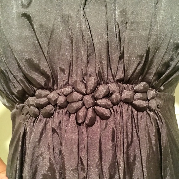 Esley Purple Silky Dress - Picture 4 of 5