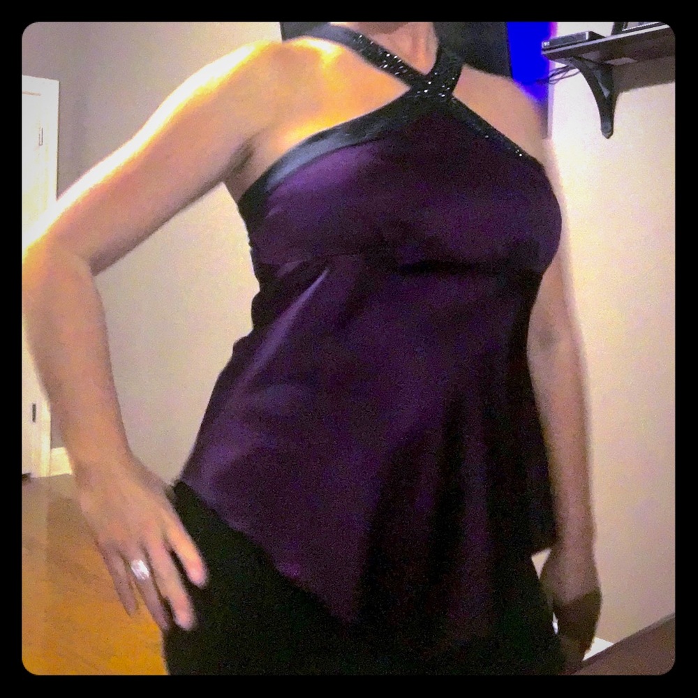 CACHE Vibrant Purple Sleeveless Shirt