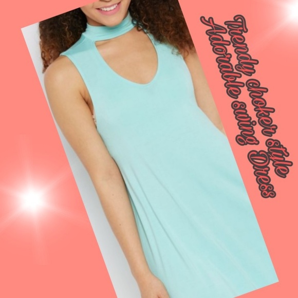 🌟 trendy cutout choker style Swing Dress 🌟 - Picture 3 of 6