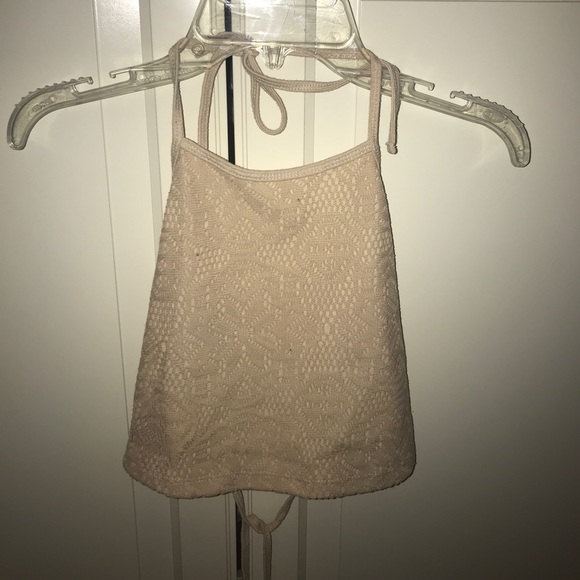 Urban Outfitters cream strappy crop top - Picture 2 of 3