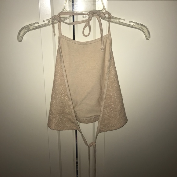 Urban Outfitters cream strappy crop top - Picture 3 of 3