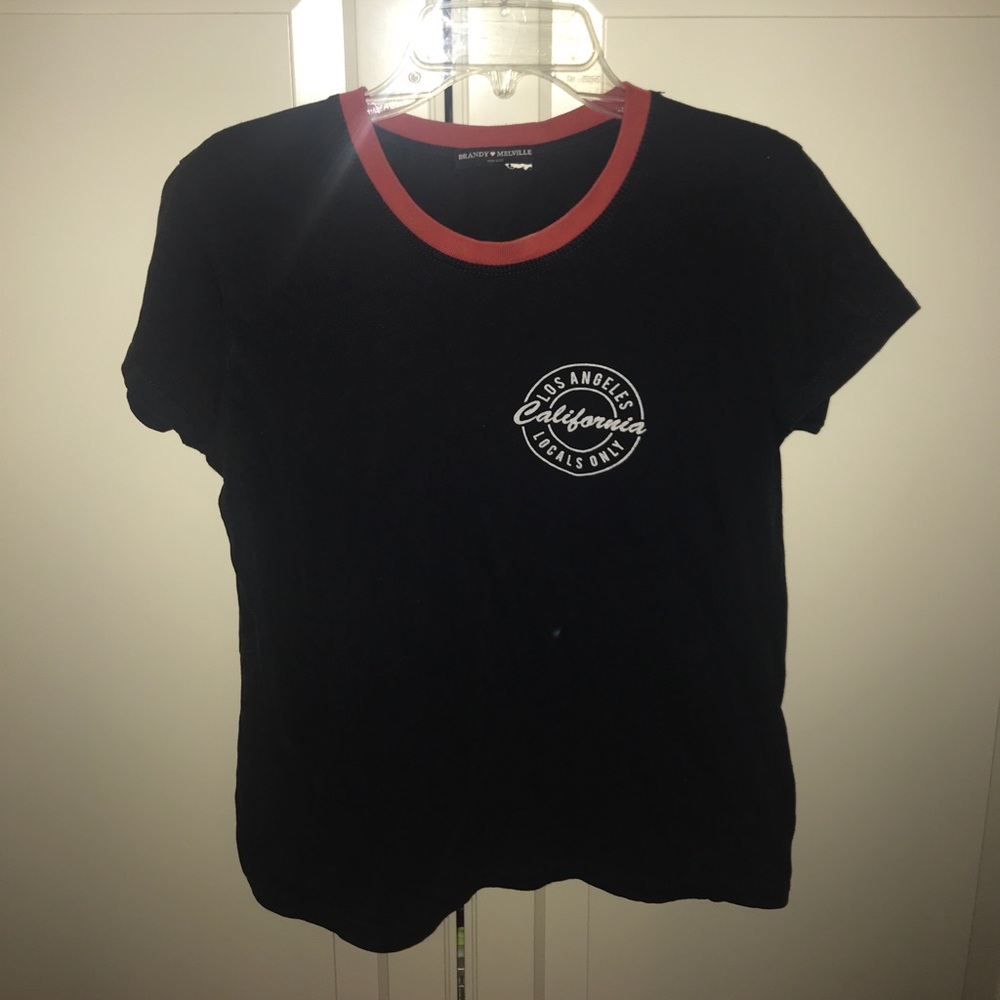 Brandy Melville dark navy/ black shirt