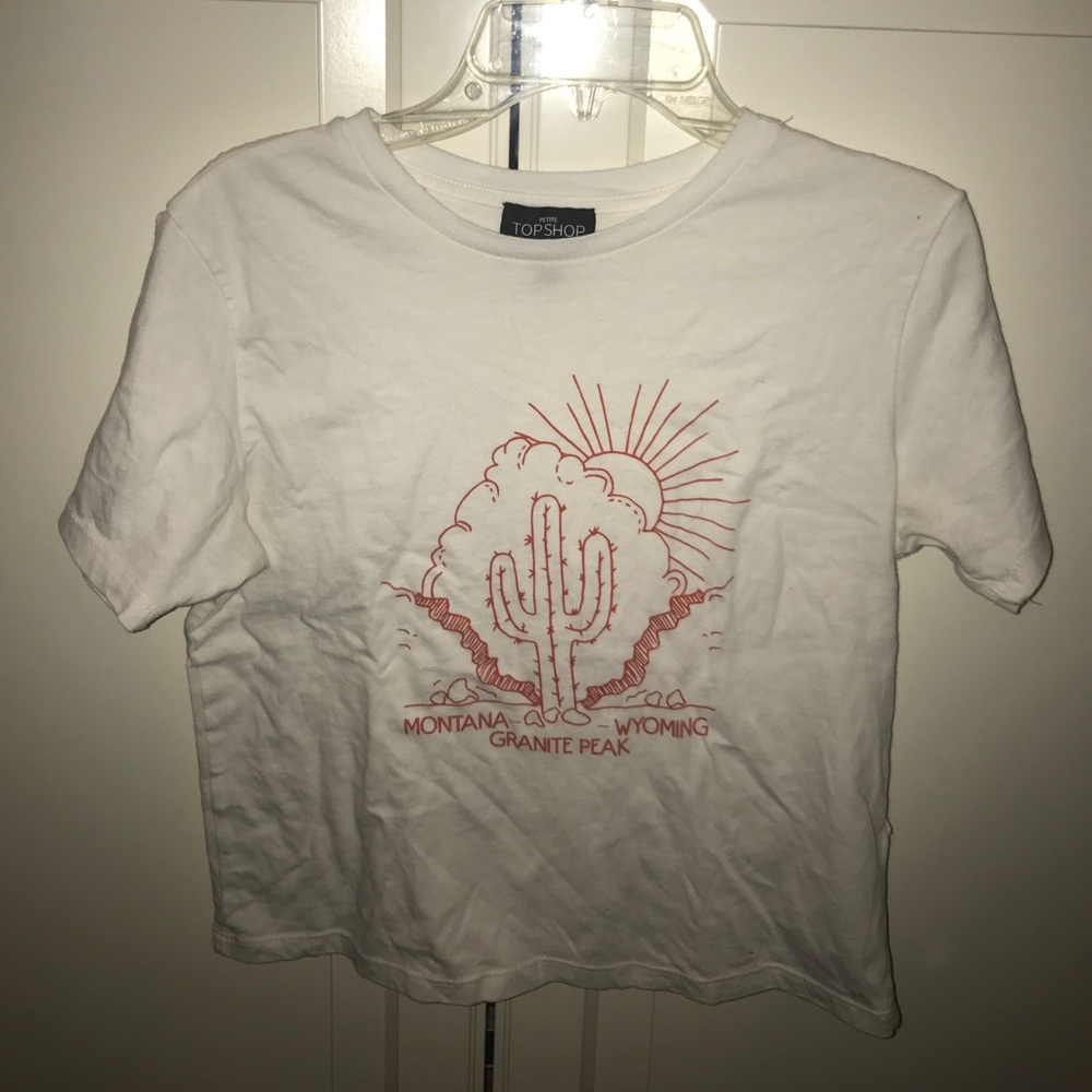Topshop white shirt with design