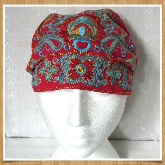 Last 1 Boho Gypsy Embroidered Hat - Picture 3 of 7