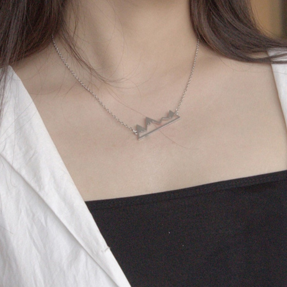 Silver Mountain Range Necklace - Picture 3 of 6