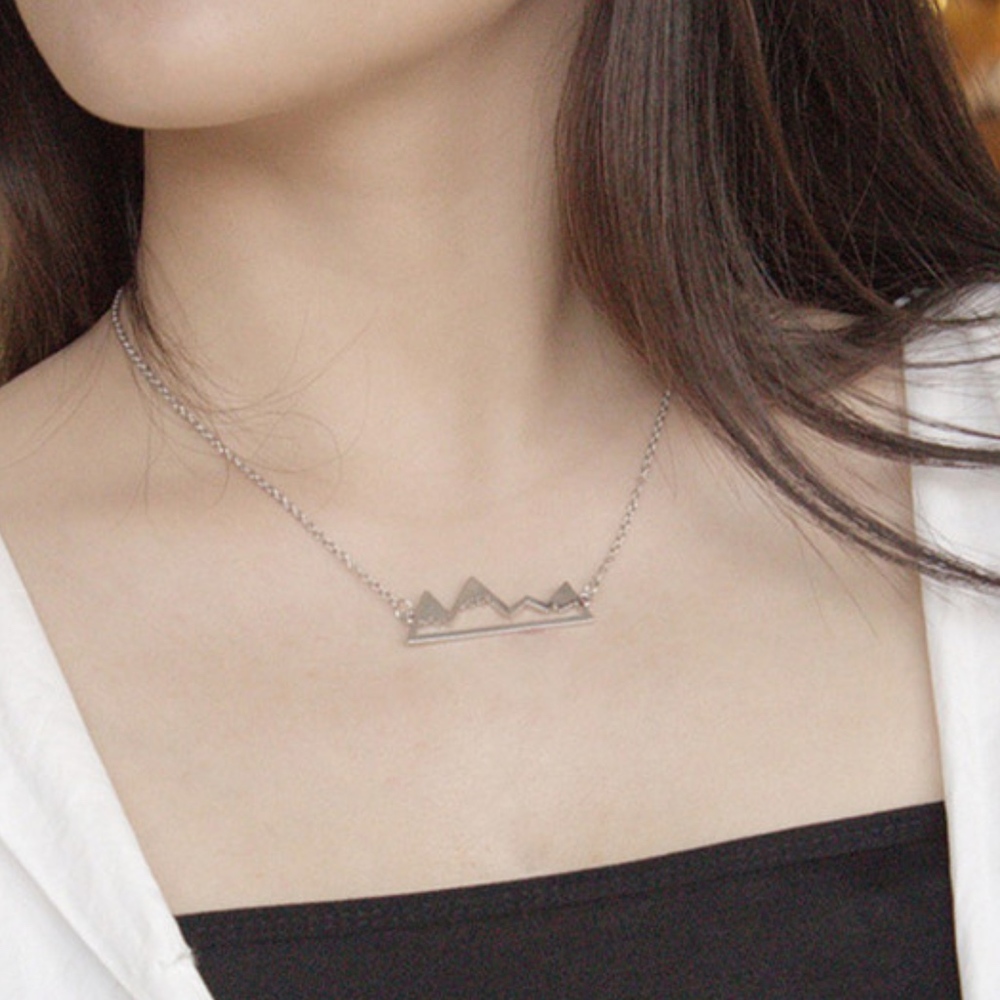 Silver Mountain Range Necklace - Picture 2 of 6