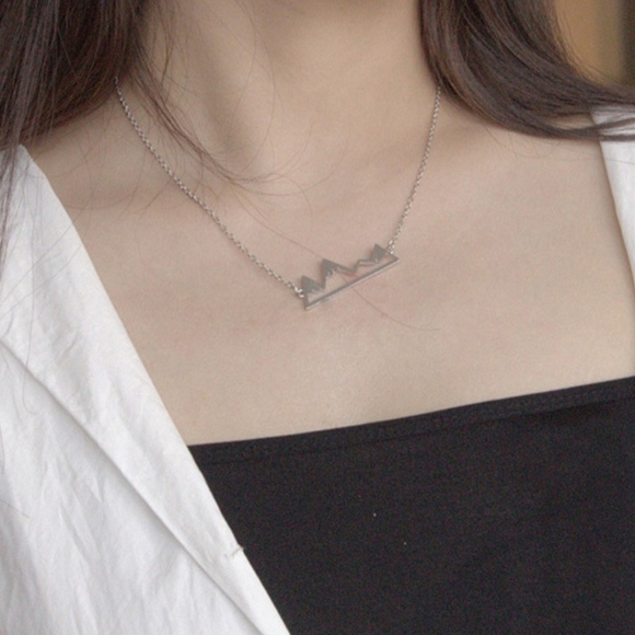 Silver Mountain Range Necklace - Picture 3 of 6