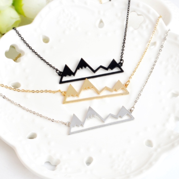 Silver Mountain Range Necklace - Picture 6 of 6