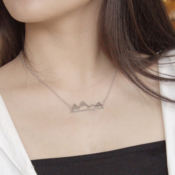 Silver Mountain Range Necklace - Picture 2 of 6