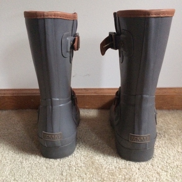 🔴Sperry Top-Sider Walker Fog Charcoal Rain Boots - Picture 3 of 8