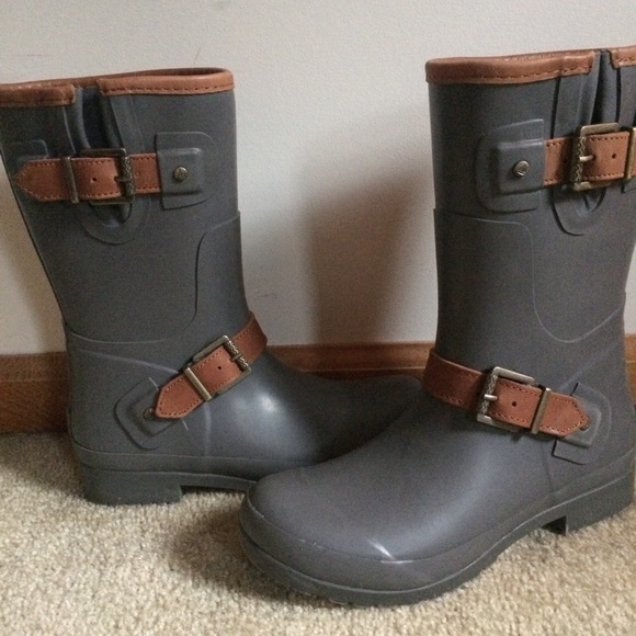 🔴Sperry Top-Sider Walker Fog Charcoal Rain Boots - Picture 4 of 8