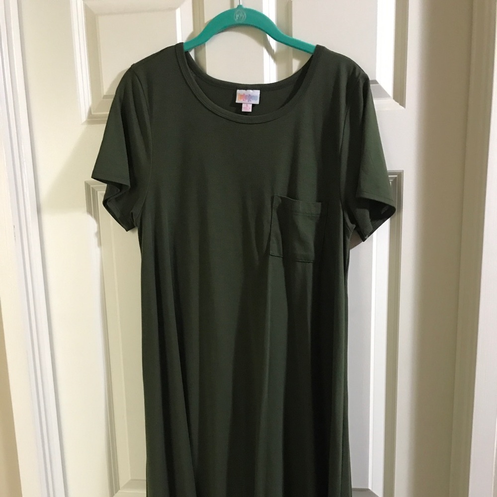 LulaRoe Small Carly Olive Green