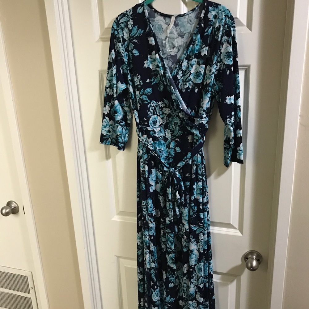 PinkBlush Maternity Floral Maxi Dress