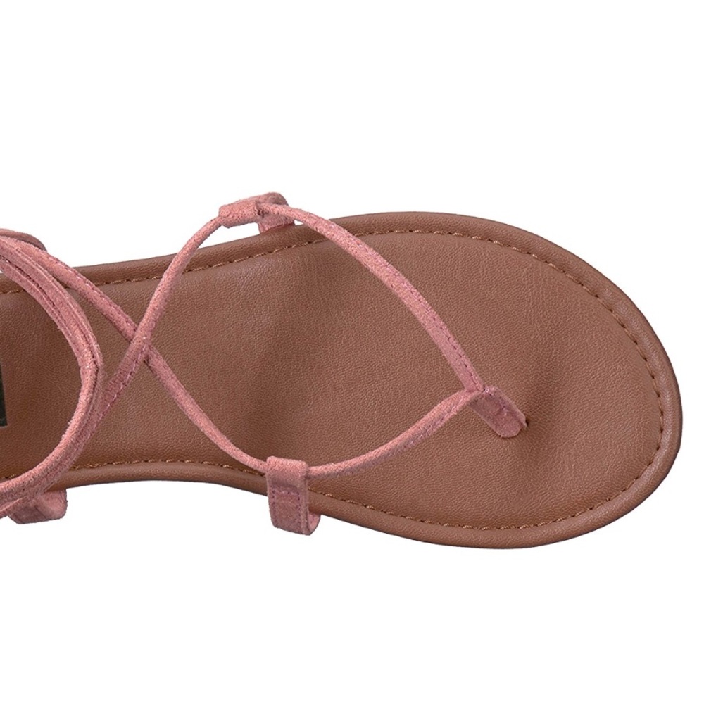 Rose Lace Up Gladiator Sandal - Picture 6 of 6