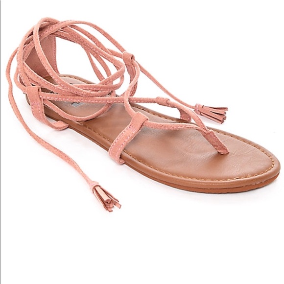 Rose Lace Up Gladiator Sandal - Picture 4 of 6