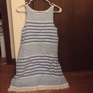 Vineyard Vines blue and white stripes swing dress