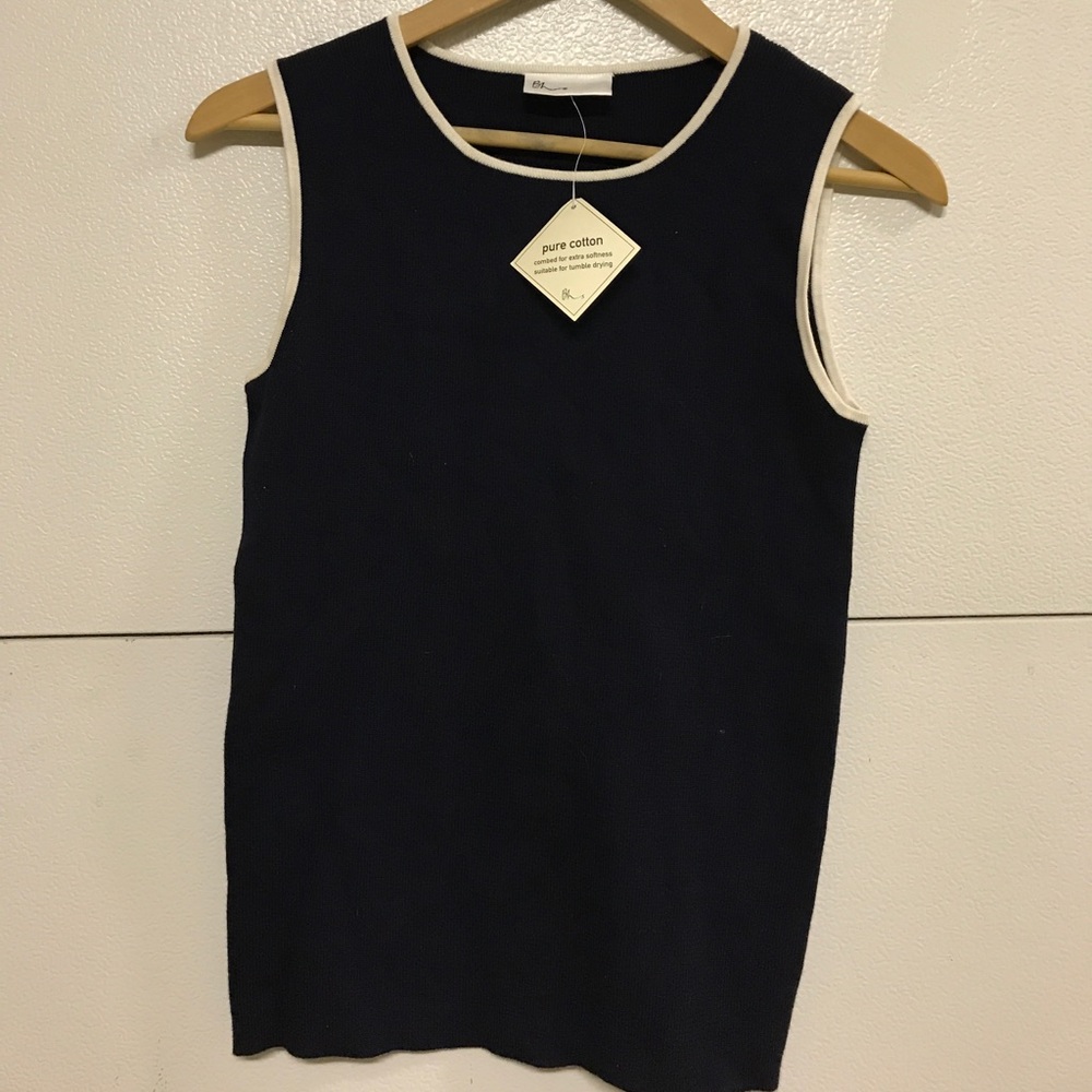 BHs designer Sleeveless pure cotton top