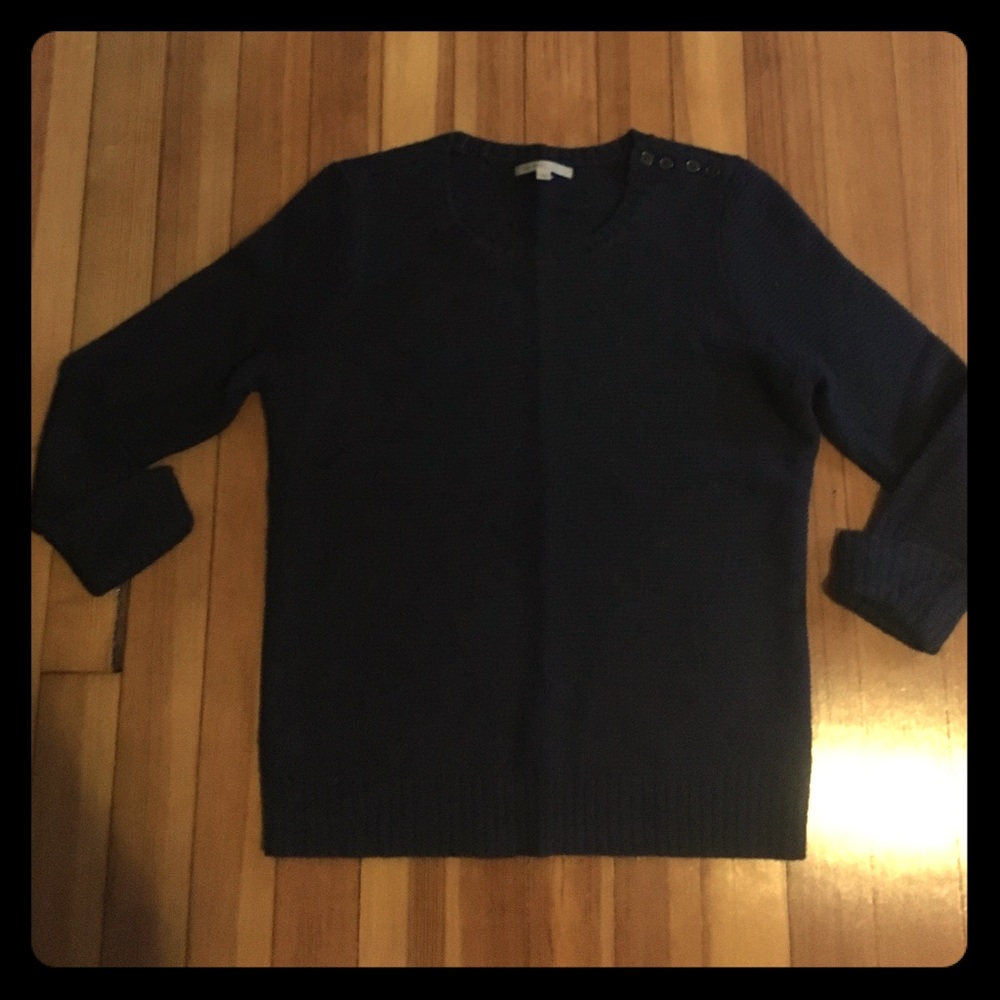 Gap 3/4 Sleeve Sweater, Size Small, Navy Blue