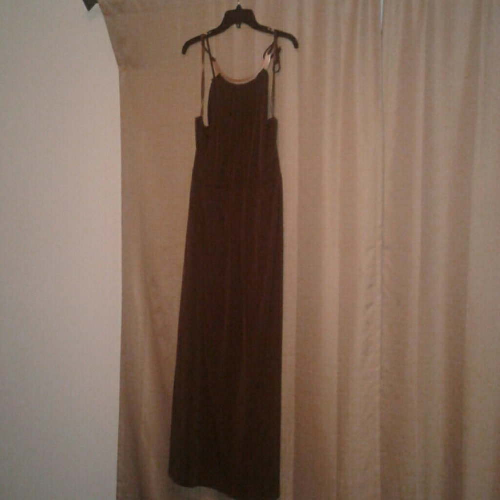 Brown maxi dress