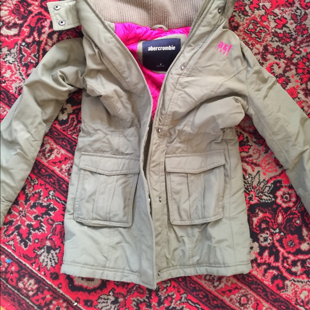 Abercrombie girls green girls jacket M/8-10