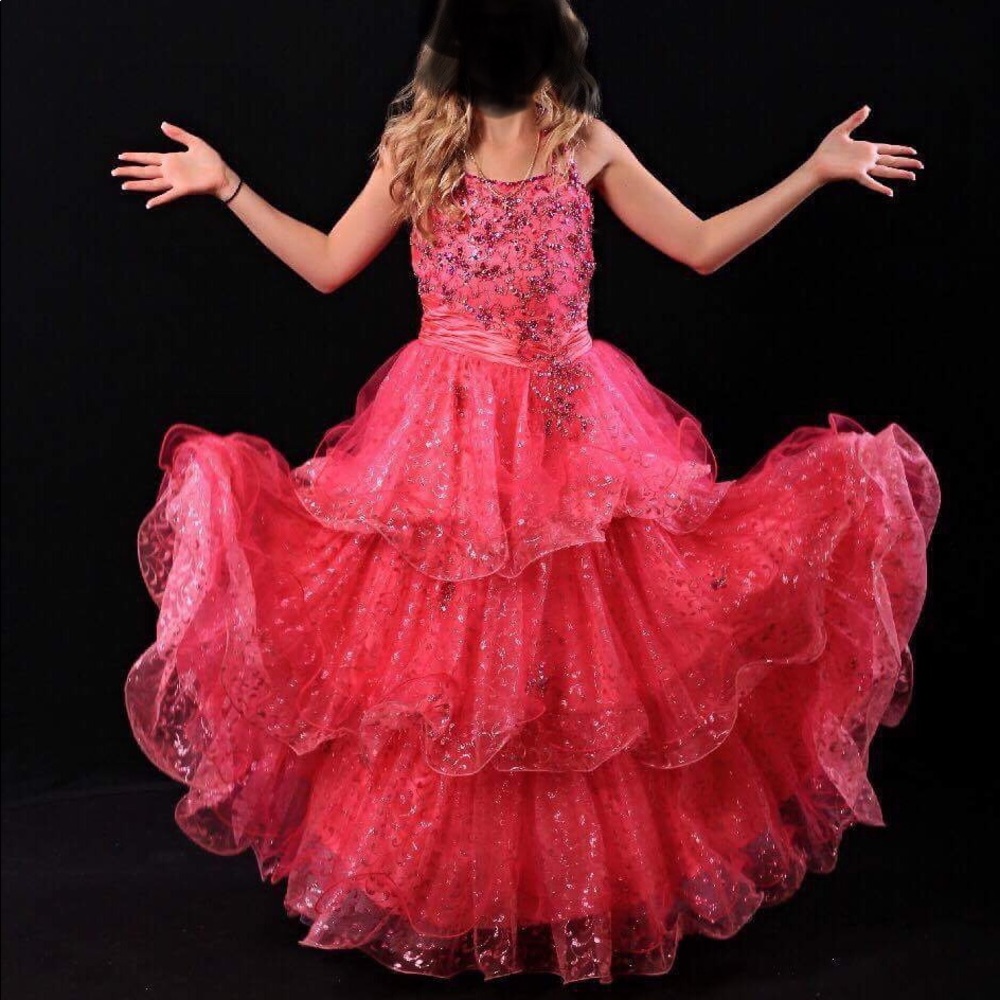 Size 6 pink pageant dress