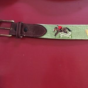 Smathers & Branson needlepoint belt