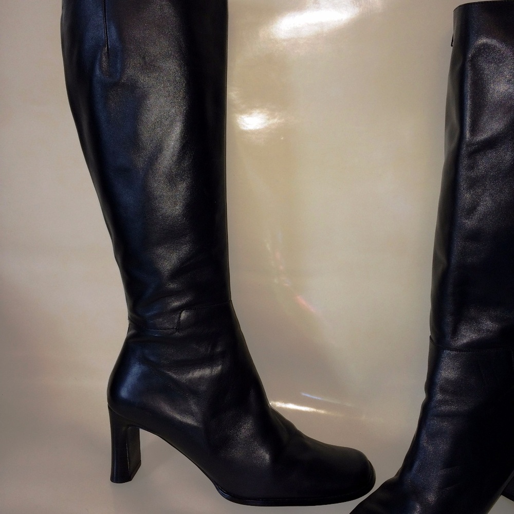 New Black Knee Boots