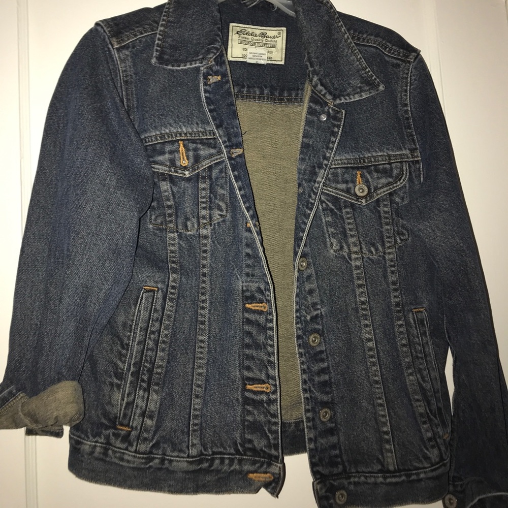 Acid wash jean jacket