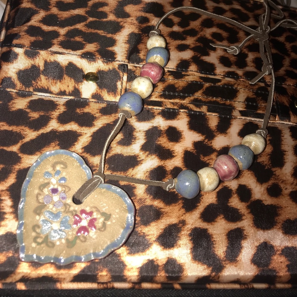 Vintage Chunky Heart Necklace