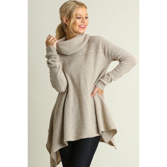 COUTURE GYPSY Sweaters - ❗️CLEARANCE❗️Oatmeal Cowl Neck Sweater S M L