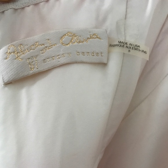 Alice + Olivia Strapless Stripe Gown - Picture 4 of 4