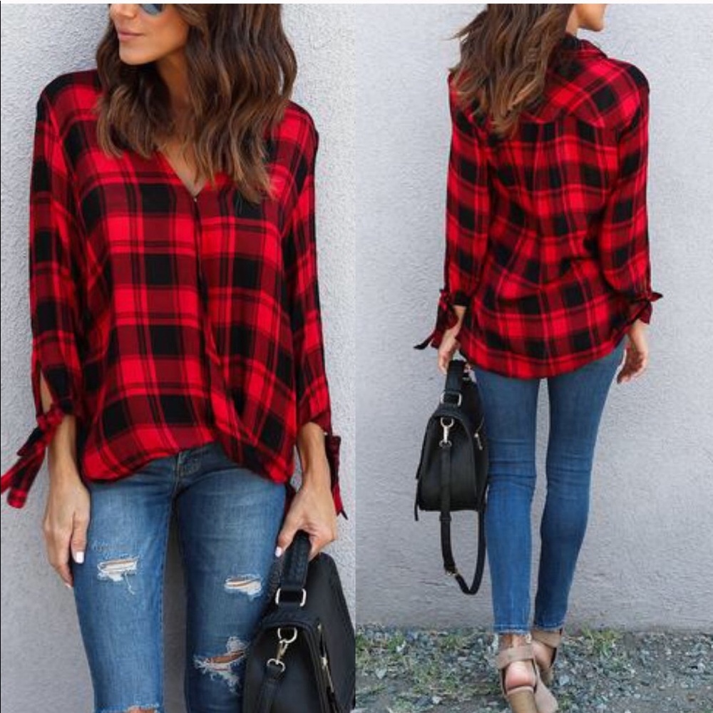 💕Love love love Women’s plaid shirt - Picture 2 of 6