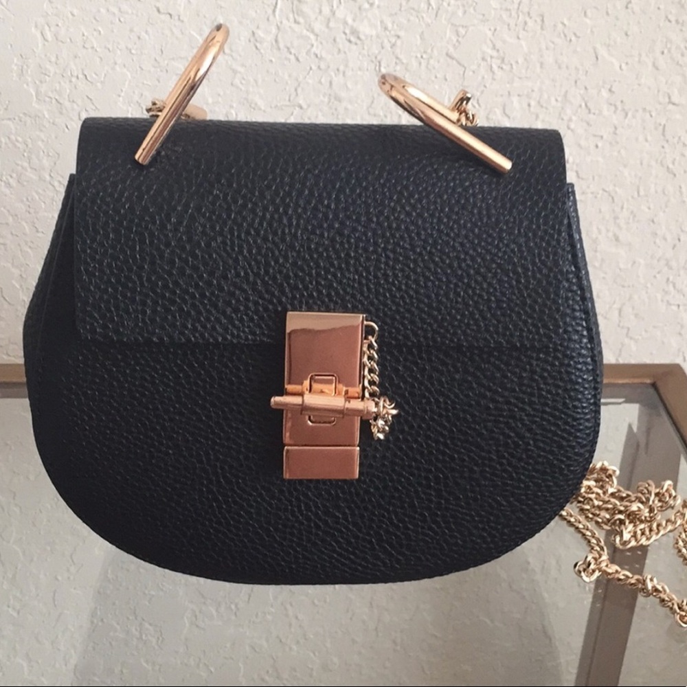 Black chain purse