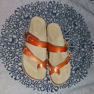 Madden Girl Brycee sandal footbed cognac
