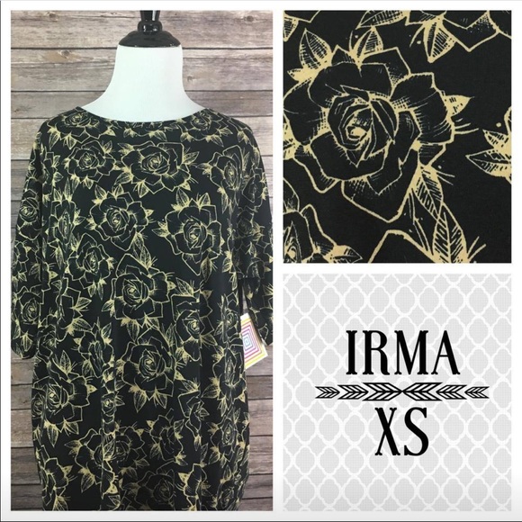 LuLaRoe Tops - 🚫SOLD🚫 LuLaRoe Irma - Beautiful Roses 🌹