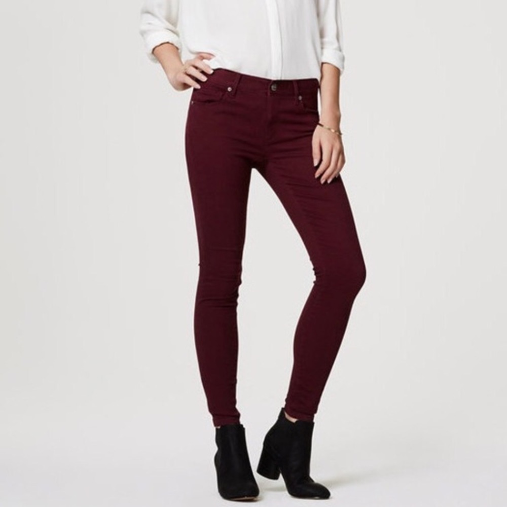 Loft Maroon Leggings