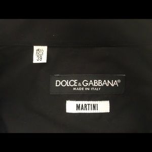 Dolce&Gabbana Mens Martini Dress Shirt