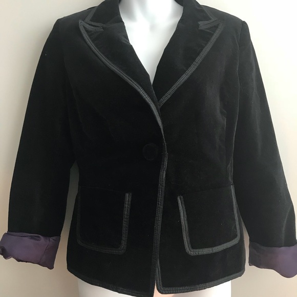Ann Taylor Velvet Blazer size 2 - Picture 2 of 4