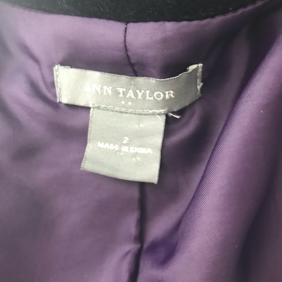 Ann Taylor Velvet Blazer size 2 - Picture 3 of 4