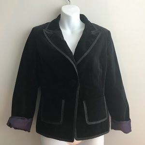 Ann Taylor Velvet Blazer size 2