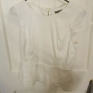 Express white peplum top