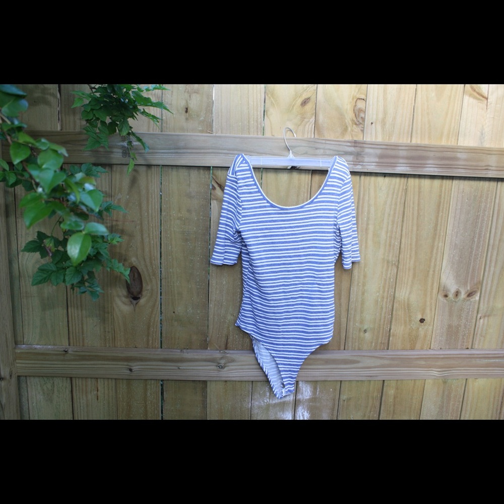 Striped bodysuit