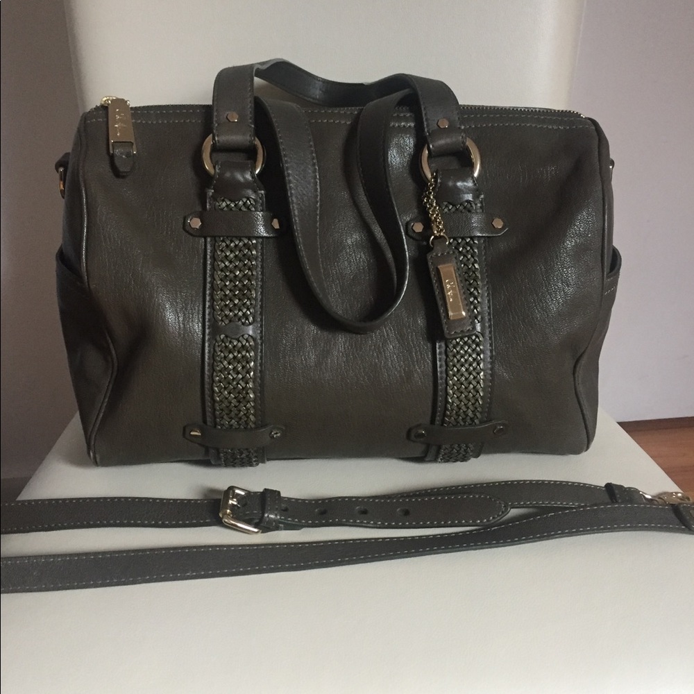 Authentic Cole Haan Olive Leather satchel bag.
