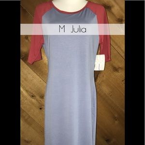 New LuLaRoe Julia Dress 2 Tone