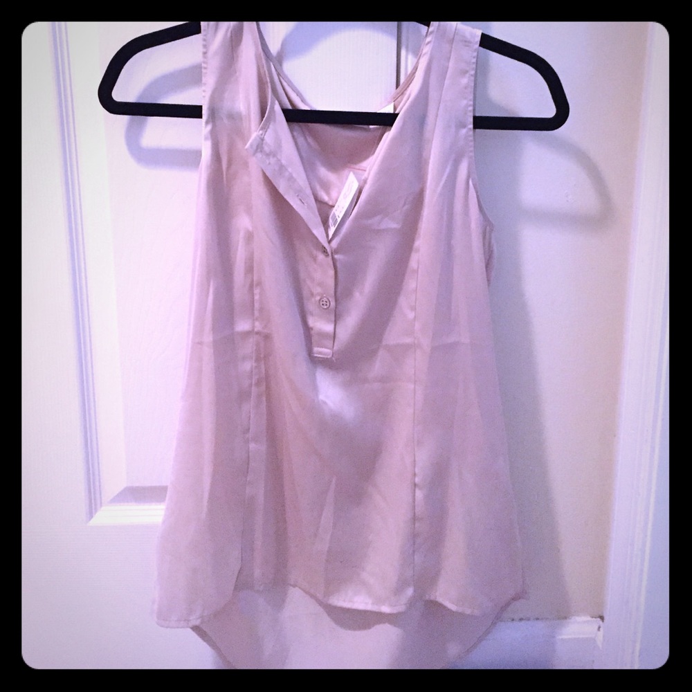 Never worn silky cream colored