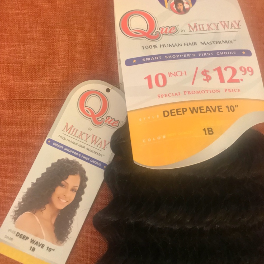 Deep wave hair weave